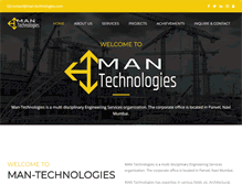 Tablet Screenshot of man-technologies.com